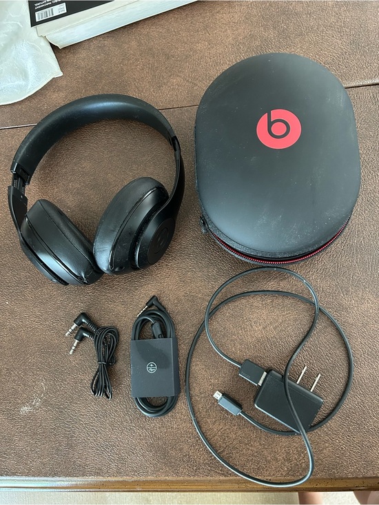Beats by Dre Other - Beats by Dre Over-Ear Headphones with Carrying Case - Black & Red Logo